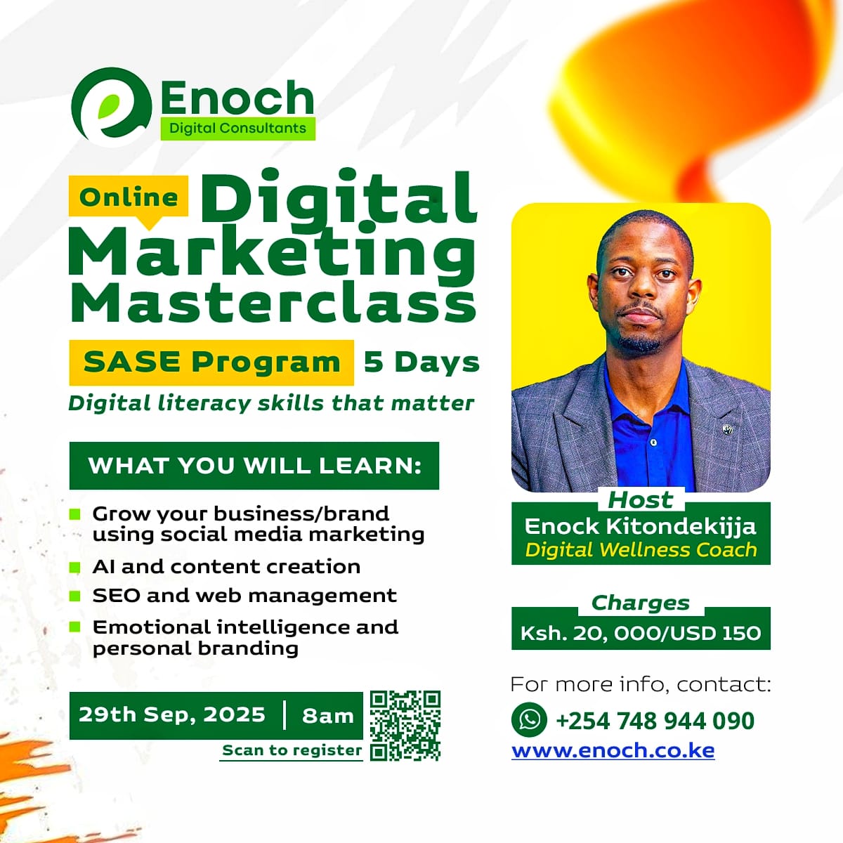 Digital Marketing Masterclass Poster
